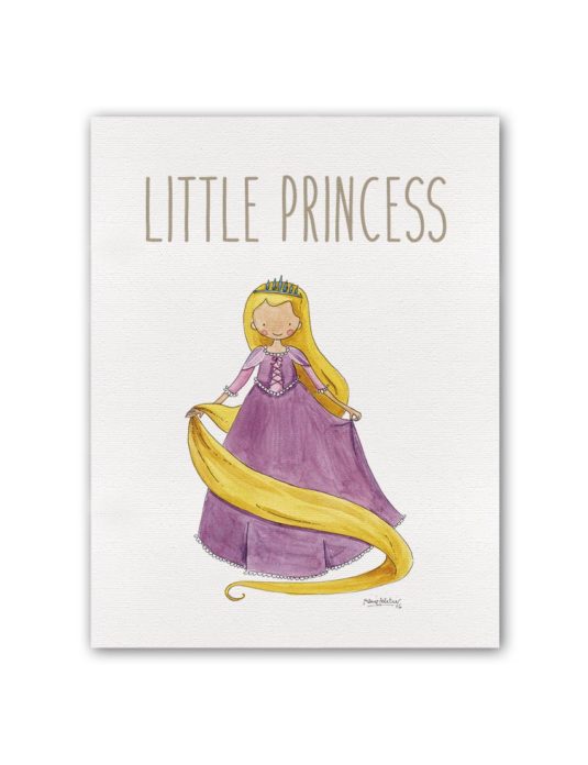 LITTLE PRIONCESS RAPUN BT min 535x696 - Cuadro "Little Princess" Rapunzel